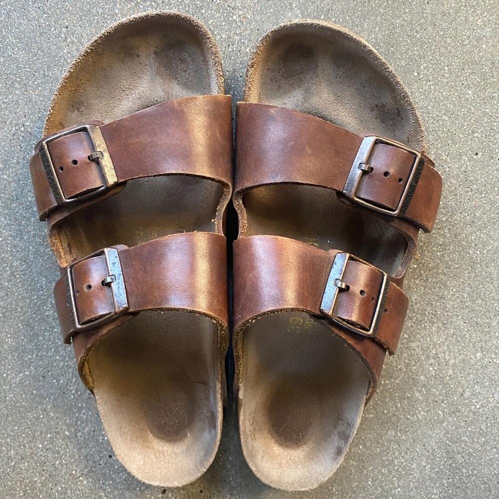 Birkenstock Oiled Leather Arizona Sandals